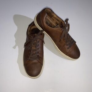 Born Shoes Mens Size 10 Brown Leather Lace Up Casual Comfort Sneakers BM0018526